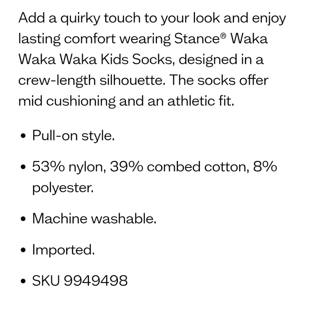 NWT Kid's Pac-Man Waka Waka Waka Stance Crew Socks
